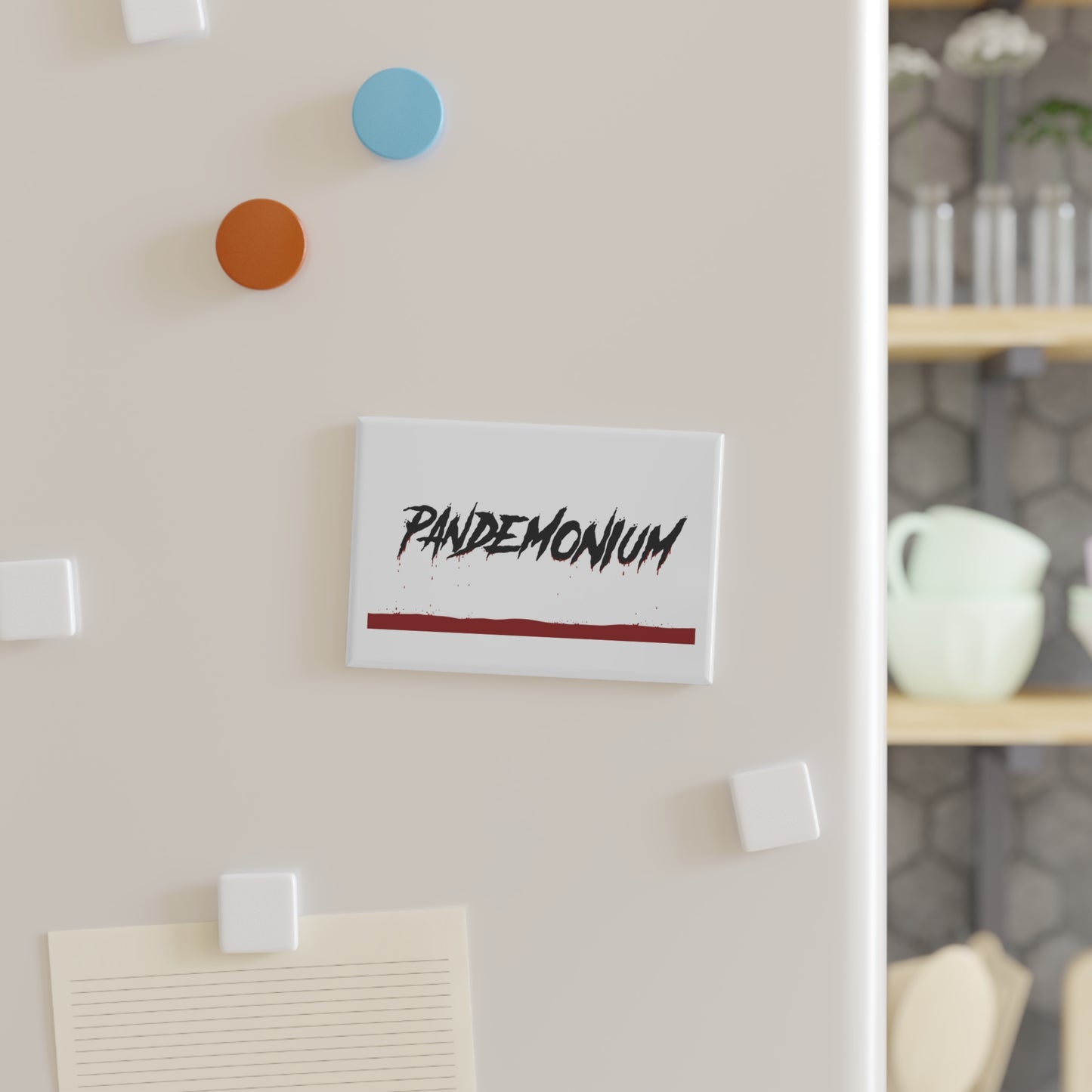 Pandemonium Fridge Magnet, Rectangle (1 & 10 pcs)