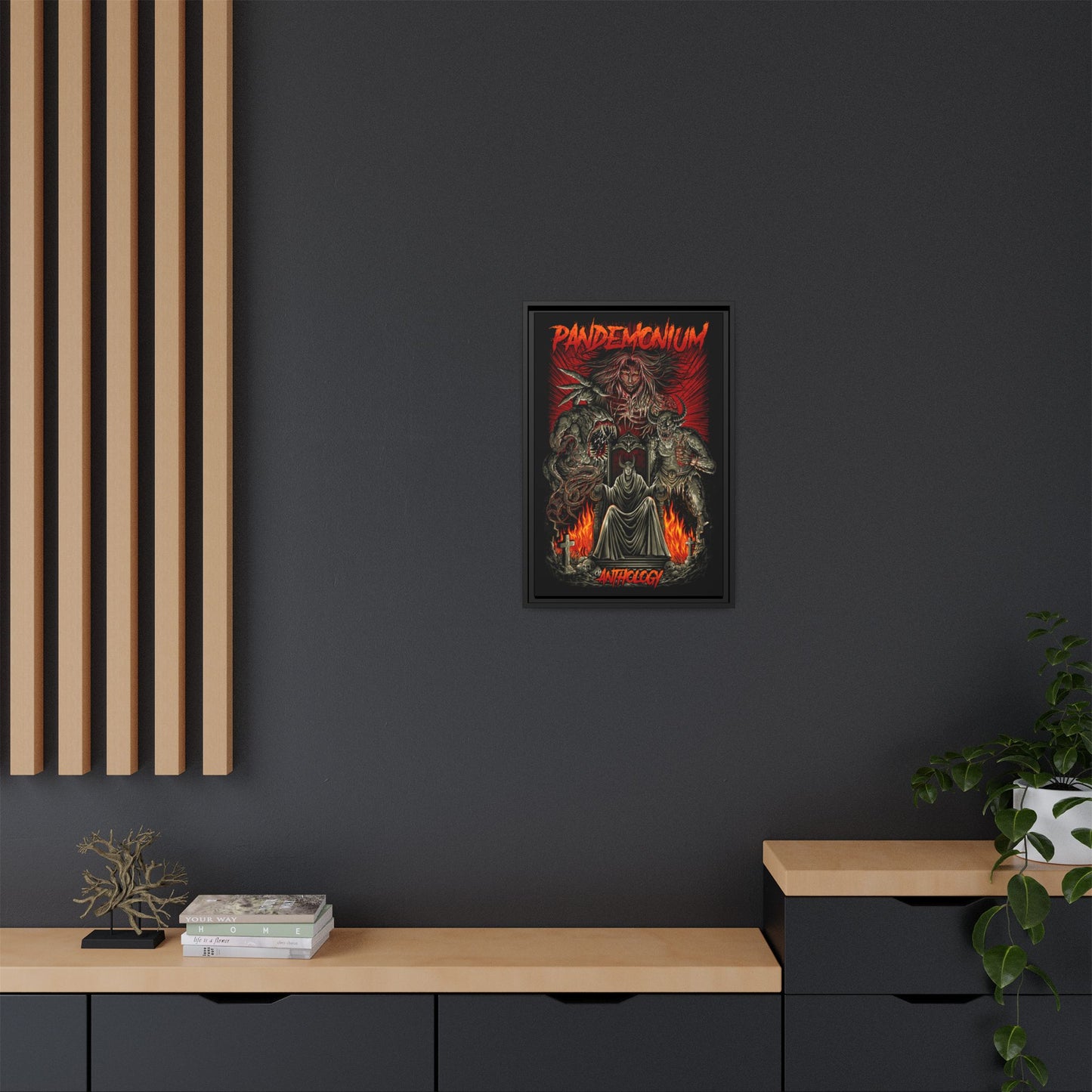 Pandemonium Anthology Masters of Horror / Framed Canvas Print